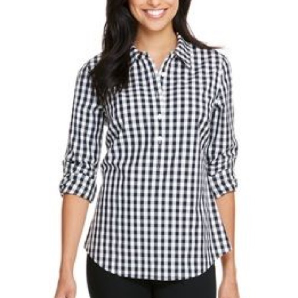 Vineyard Vines Gingham Flannel Popover
